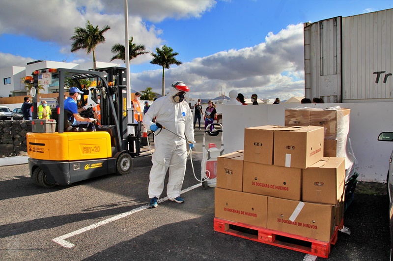 Tías recibe 7.500 kilos del Banco de Alimentos de Las Palmas - Lancelot Digital