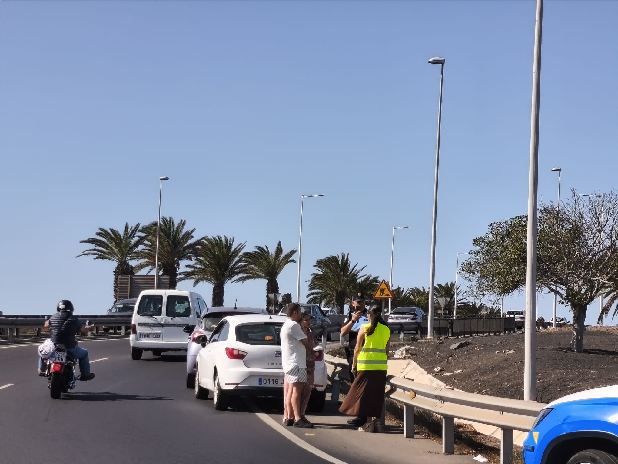 Ninguno de los ocupantes de los vehículos resultó herido Ninguno de los ocupantes de los vehículos resultó herido