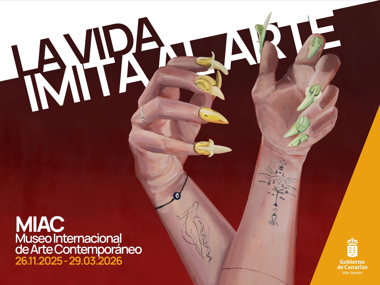 Ocho pinturas de gran formato dialogan con la tradición pictórica del archipiélago desde una perspectiva contemporánea e irónica Ocho pinturas de gran formato dialogan con la tradición pictórica del archipiélago desde una perspectiva contemporánea e irónica