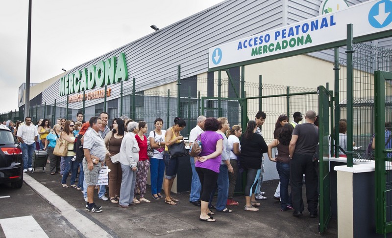 Apertura de Mercadona, este jueves, en Puerto del Rosario.
