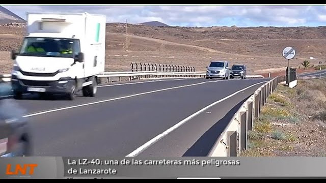 La LZ-40, una de las carreteras más peligrosas de Lanzarote La LZ-40, una de las carreteras más peligrosas de Lanzarote