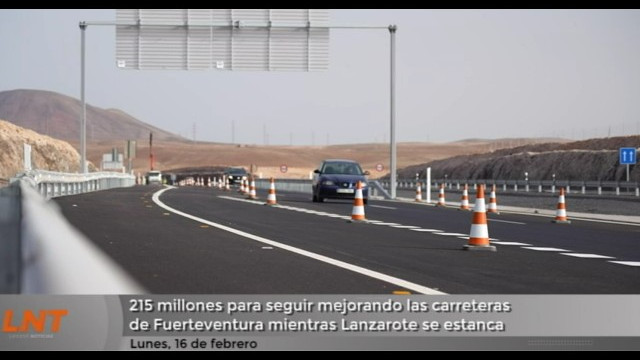 215 millones para seguir mejorando las carreteras de Fuerteventura mientras Lanzarote se estanca 215 millones para seguir mejorando las carreteras de Fuerteventura mientras Lanzarote se estanca