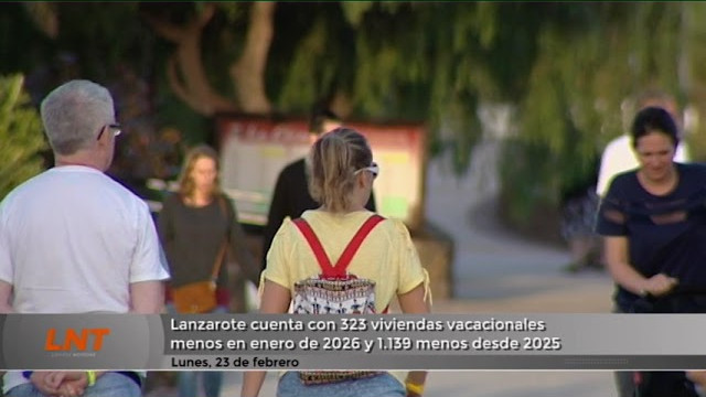 Lanzarote cuenta con 323 viviendas vacacionales menos en enero de 2026 Lanzarote cuenta con 323 viviendas vacacionales menos en enero de 2026