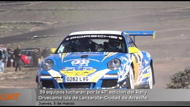 39 equipos lucharán por la 47ª edición del Rally Orvecame Isla de Lanzarote-Ciudad de Arrecife 39 equipos lucharán por la 47ª edición del Rally Orvecame Isla de Lanzarote-Ciudad de Arrecife