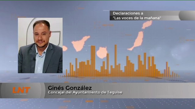 Ginéz González apaga un fuego en Teguise que nunca existió Ginéz González apaga un fuego en Teguise que nunca existió