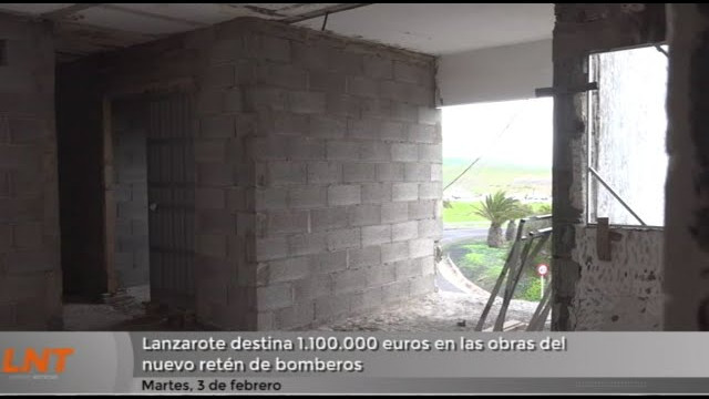 Lanzarote destina 1,1 millones a las obras del nuevo retén de bomberos Lanzarote destina 1,1 millones a las obras del nuevo retén de bomberos