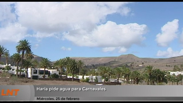 Haría pide agua para Carnavales Haría pide agua para Carnavales