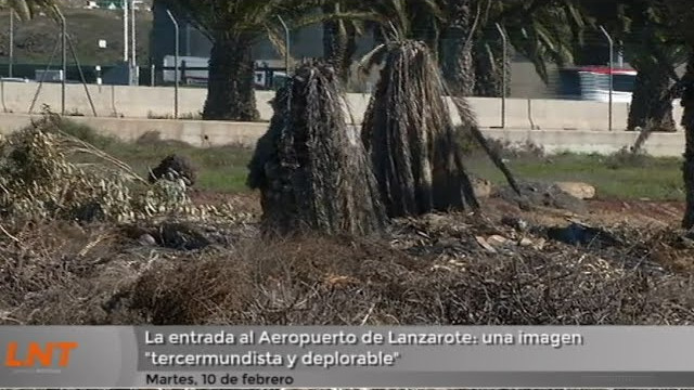 La entrada al Aeropuerto de Lanzarote: una imagen "tercermundista y deplorable" La entrada al Aeropuerto de Lanzarote: una imagen "tercermundista y deplorable"