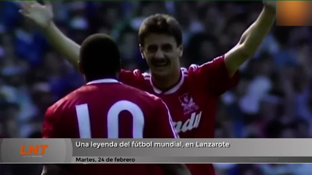 Una leyenda del fútbol mundial, en Lanzarote Una leyenda del fútbol mundial, en Lanzarote