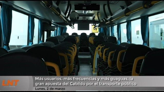 Más usuarios, más frecuencias y más guaguas, la gran apuesta del Cabildo por el transporte público Más usuarios, más frecuencias y más guaguas, la gran apuesta del Cabildo por el transporte público
